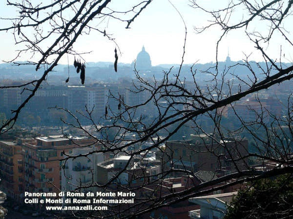 veduta di roma da monte mario