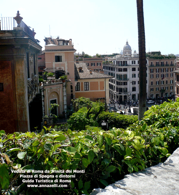veduta di roma da piazza trinit dei monti piazza di spagna e dintorni roma