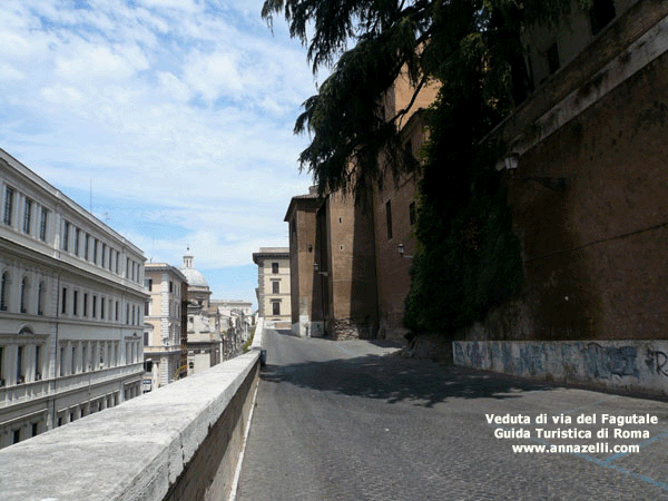 veduta di via del fagutale roma