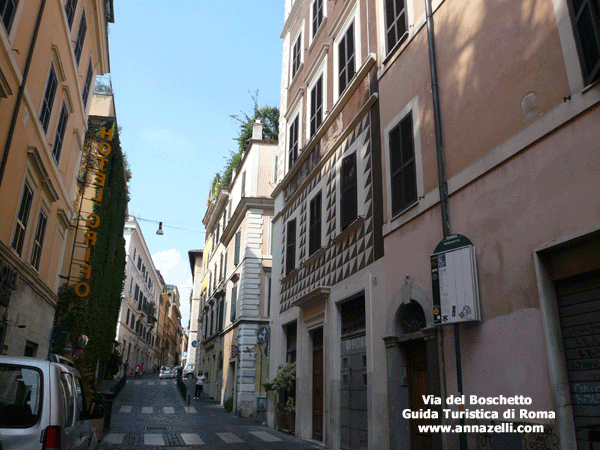 veduta via del boschetto roma