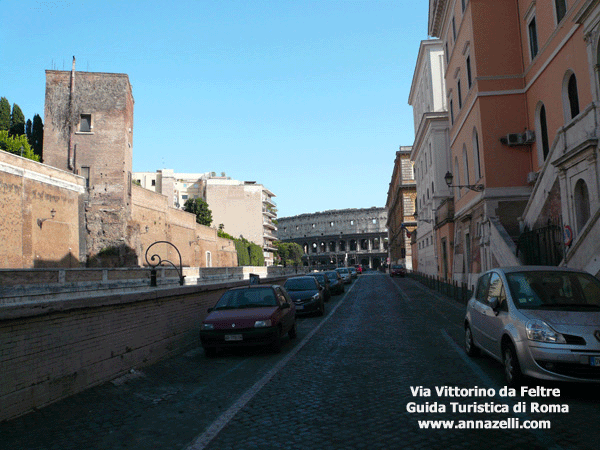 via Vittorino da Feltre Rione Monti Roma