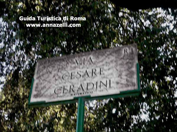 via cesare ceradini, roma
