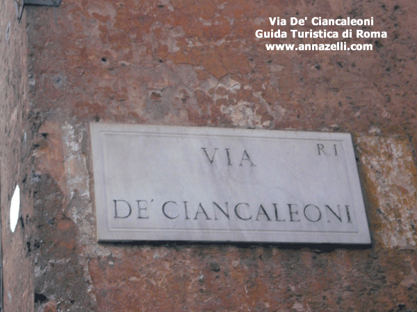 via de' ciancaleoni roma