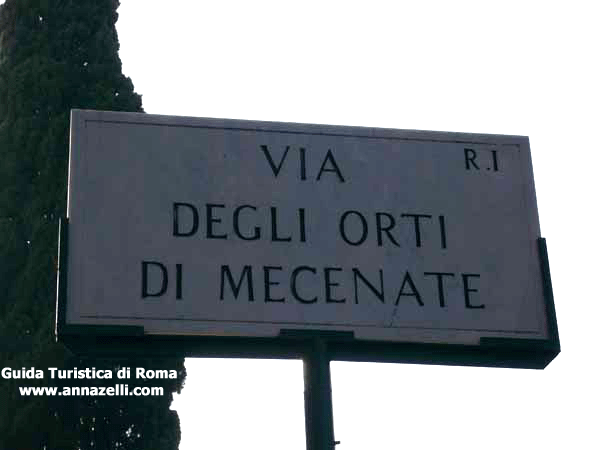 via degli orti di mecenate, parco colle oppio, roma