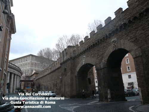 via dei corridori via della conciliazione e dintorni roma