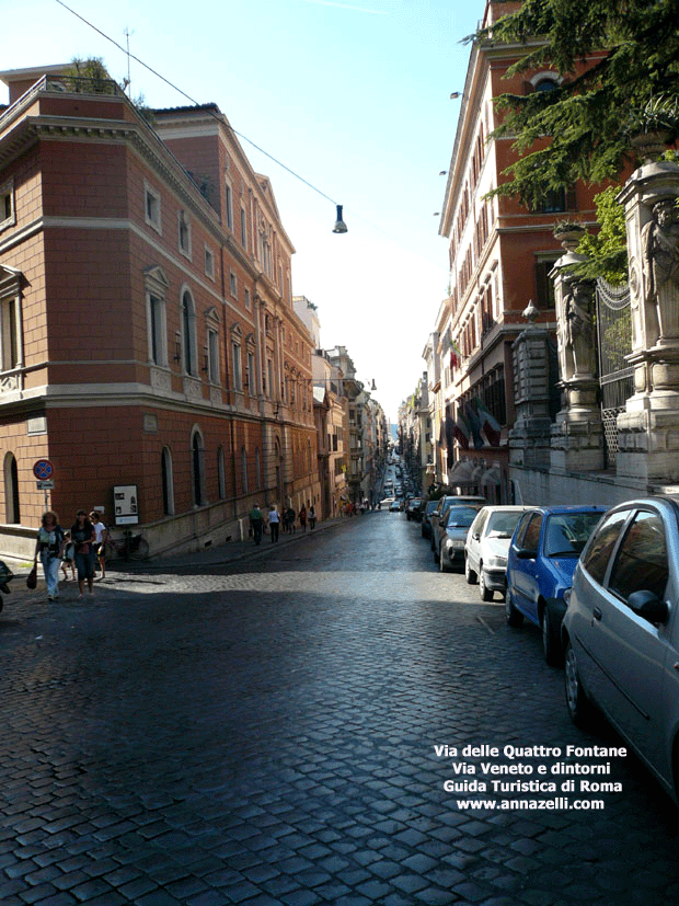 via delle quattro fontane via veneto e dintorni roma