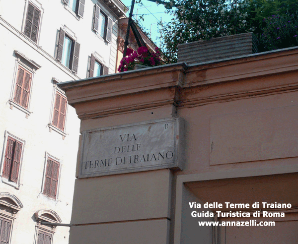 via delle terme di traiano, roma