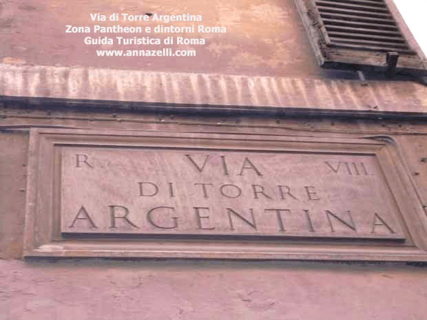 via di torre argentina pantheon e dintorni roma