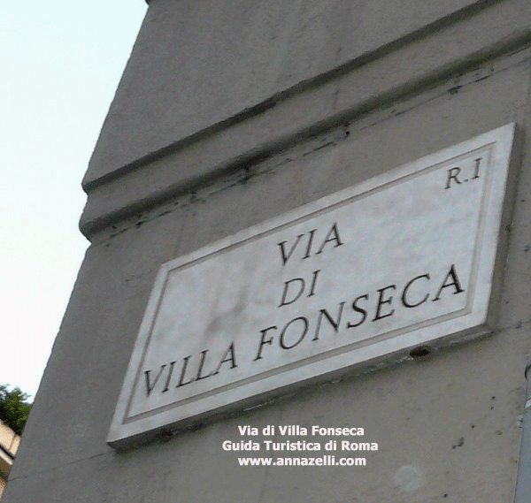 via di Villa Fonseca, Roma