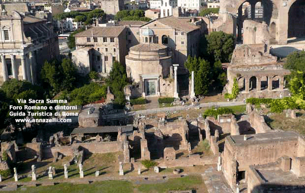 via sacra summa foro romano e dintorni roma