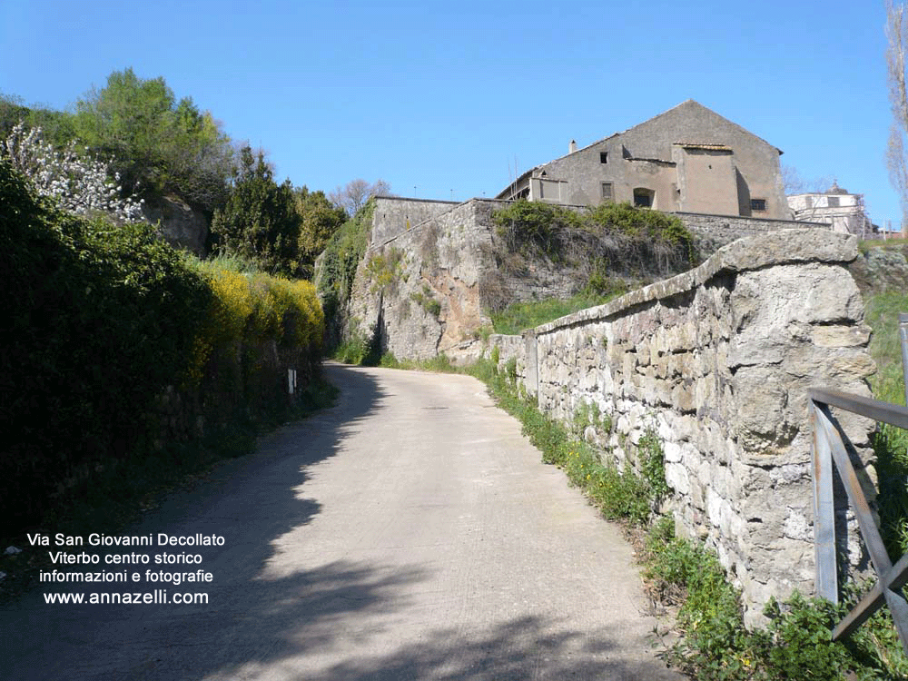 via san giovanni decollato viterbo centro storico info e foto anna zelli