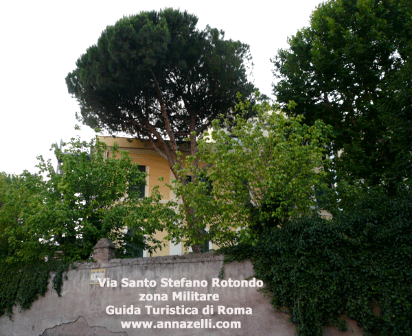 via santo stefano rotondo roma, zona militare