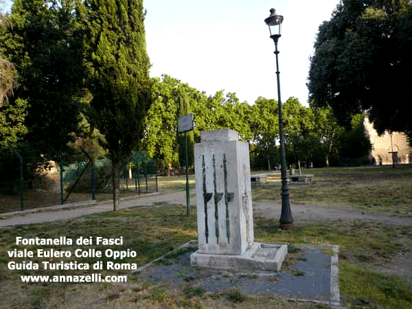 fontanella dei fasci, viale eulero,colle oppio, roma