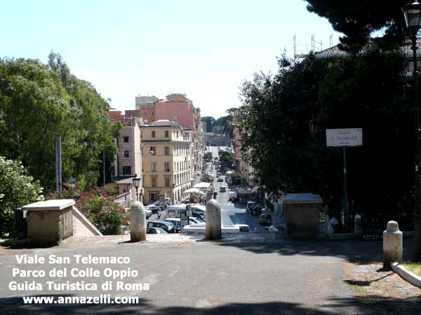 viale san telemaco parco colle oppio, roma
