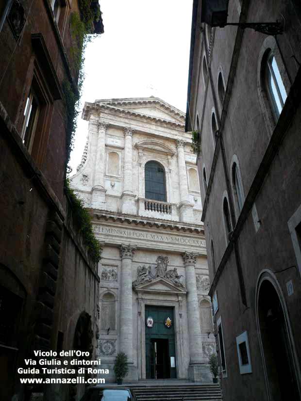 vicolo dell'oro via giulia e dintorni roma