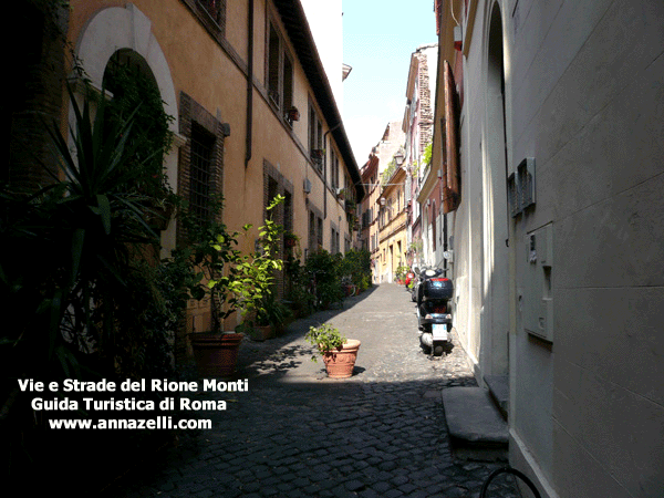 vie strade e viali del rione monti (roma)