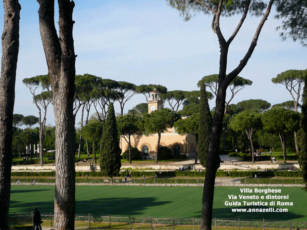 villa borghese via veneto e dintorni roma
