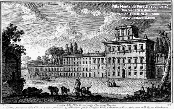 villa montaldo peretti scomparsa incisione vasari via veneto e dintorni roma