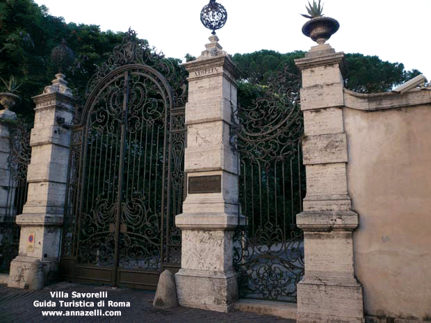 villa savorelli gianicolo e dintorni roma