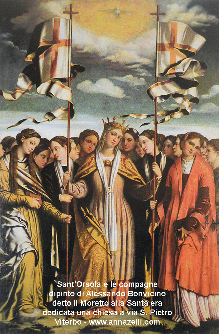 sant'orsola e le compagne dipinto di alessandro bonvicino detto il moretto