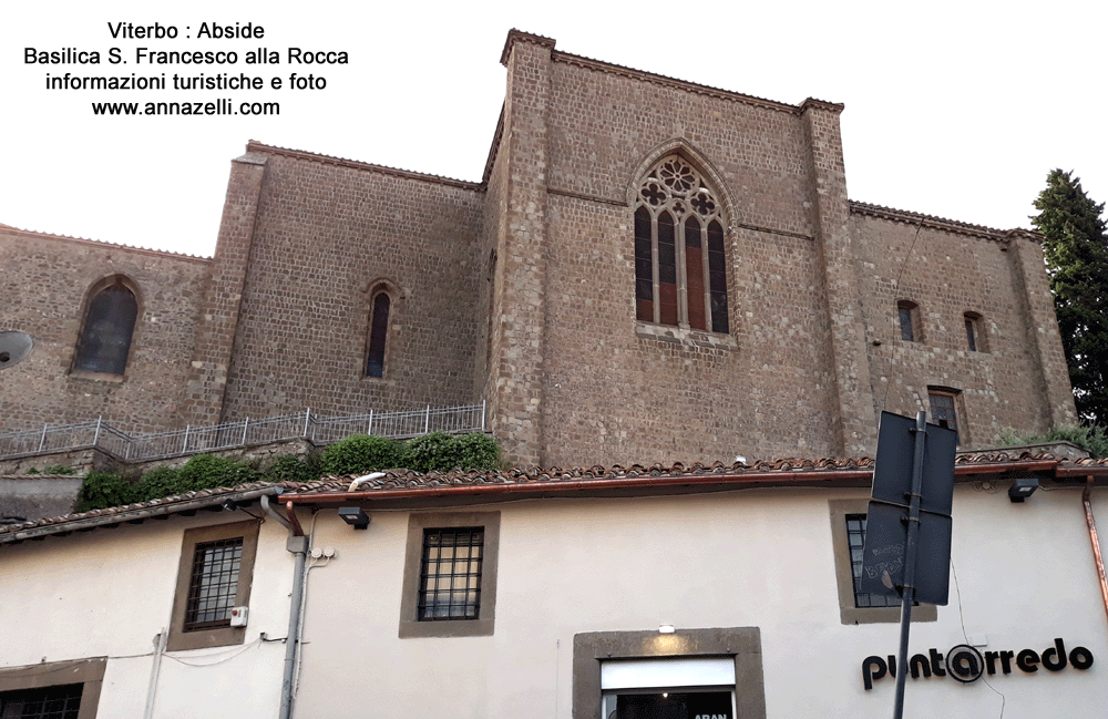 abside chiesa san francesco alla rocca viterbo info foto anna zelli