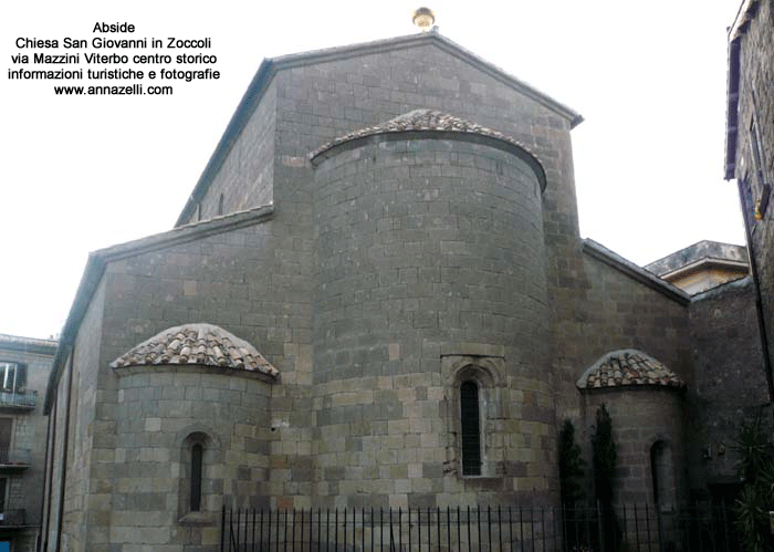 abside chiesa san giovanni in zoccoli via mazzini viterbo centro storico info e foto anna zelli