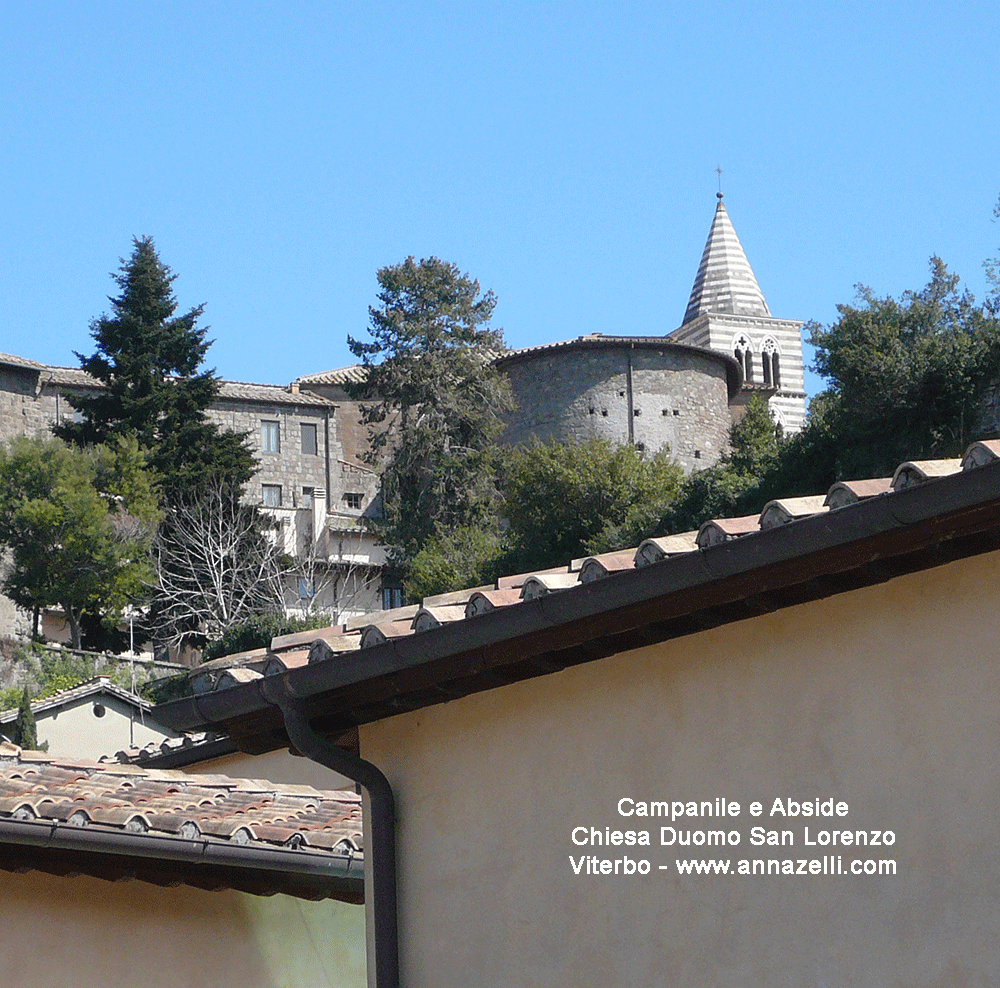 campanile e abside duomo san lorenzo viterbo info e foto anna zelli