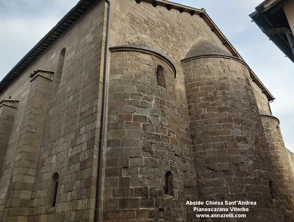abside chiesa sant'andrea veduta da via sant'andrea pianoscarano viterbo