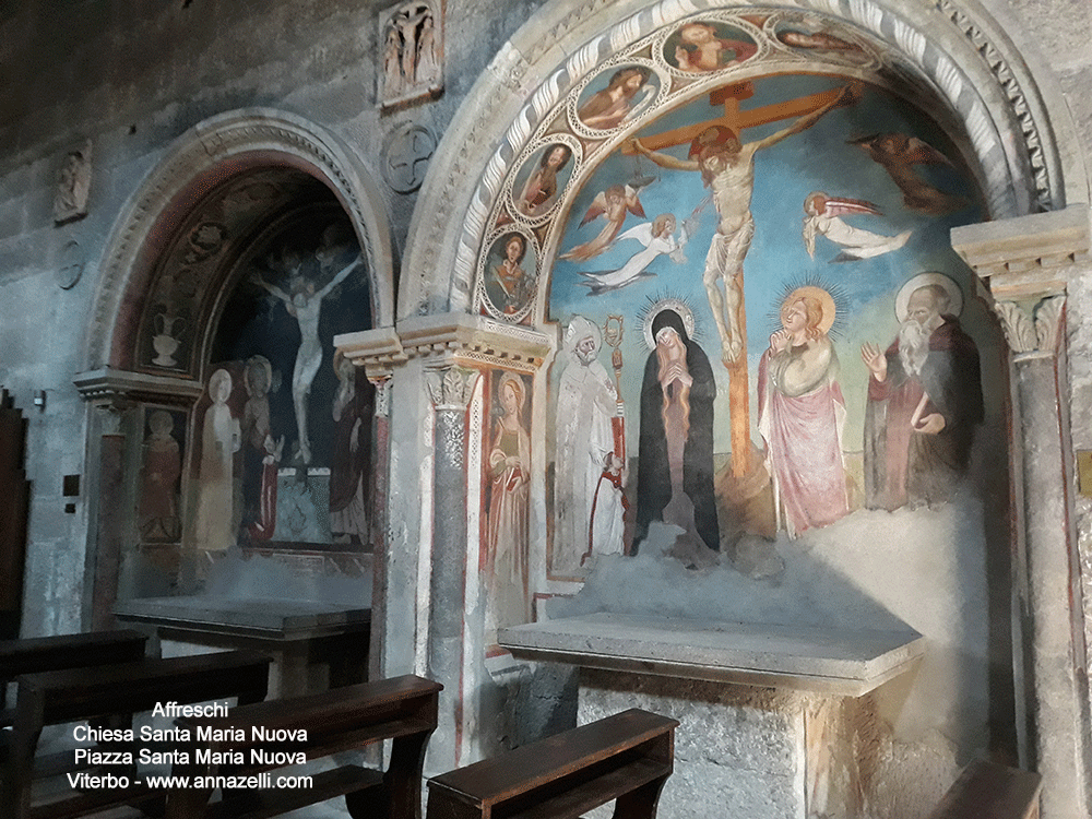 affresco interno chiesa santa maria nuova viterbo info e foto anna zelli