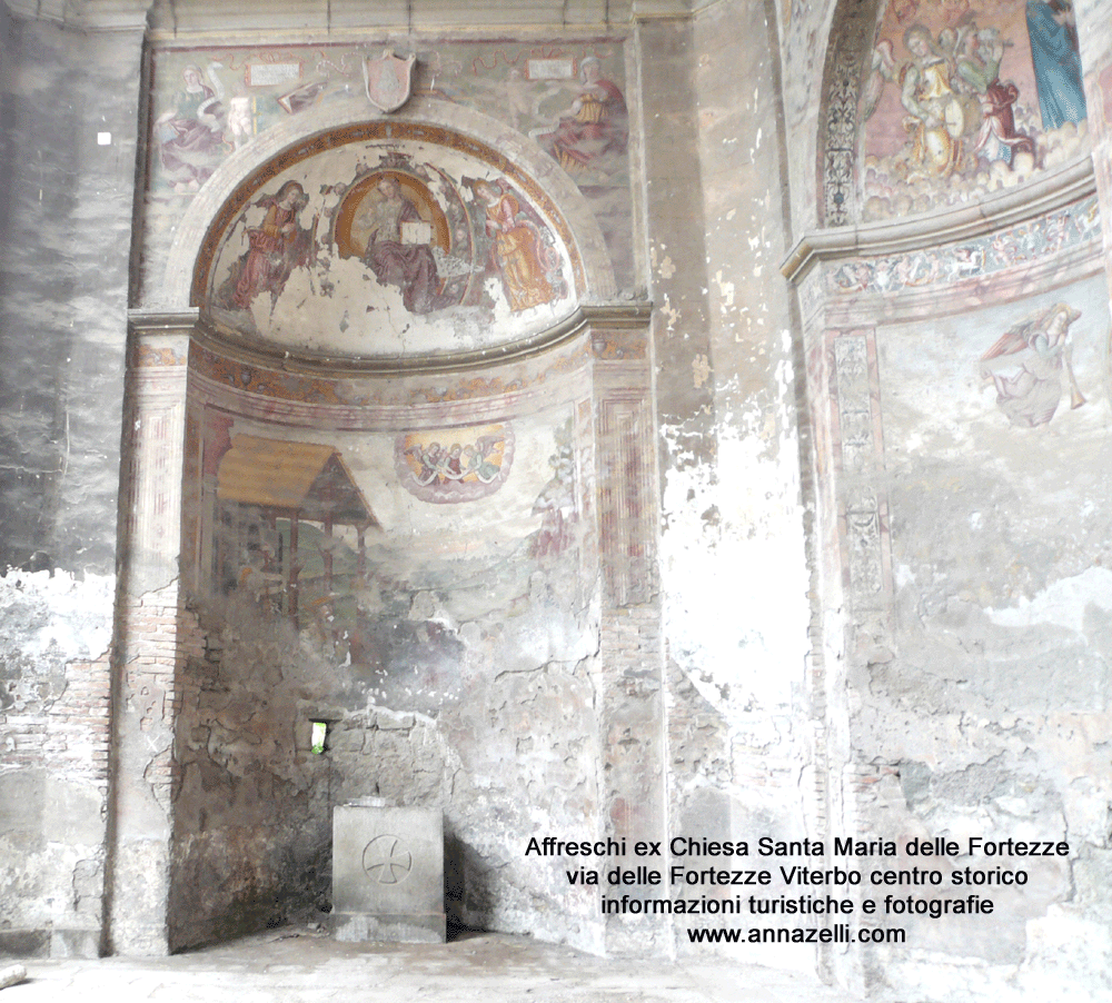 affreschi ex chiesa santa maria delle fortezze viterbo info e foto anna zelli