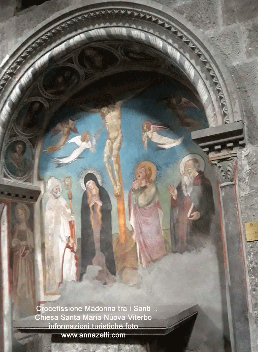 affresco crocefissione chiesa santa maria nuova viterbo info foto anna zelli