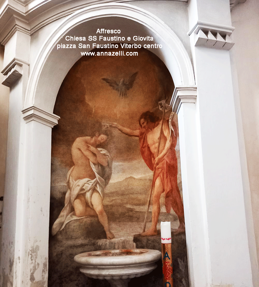 affresco chiesa ss faustino e giovvita piazza san faustino viterbo info e foto anna zelli