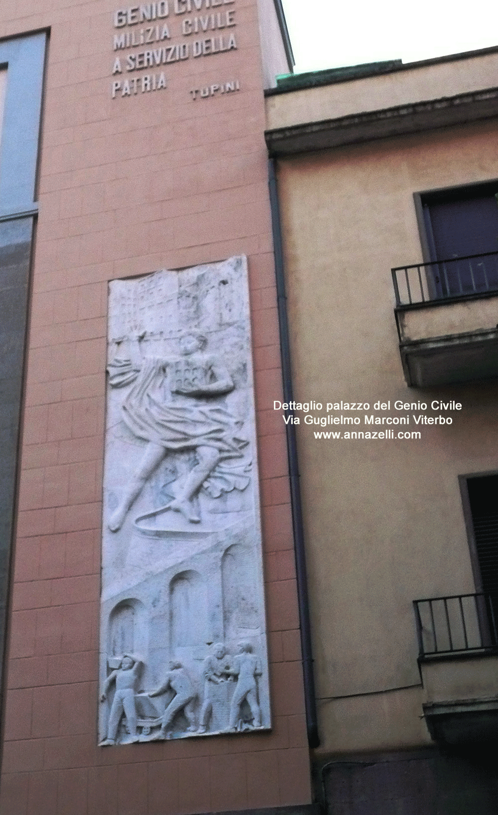 dettaglio palazzo del genio civile via guglielmo marconi viterbo centro storico info e foto anna zelli