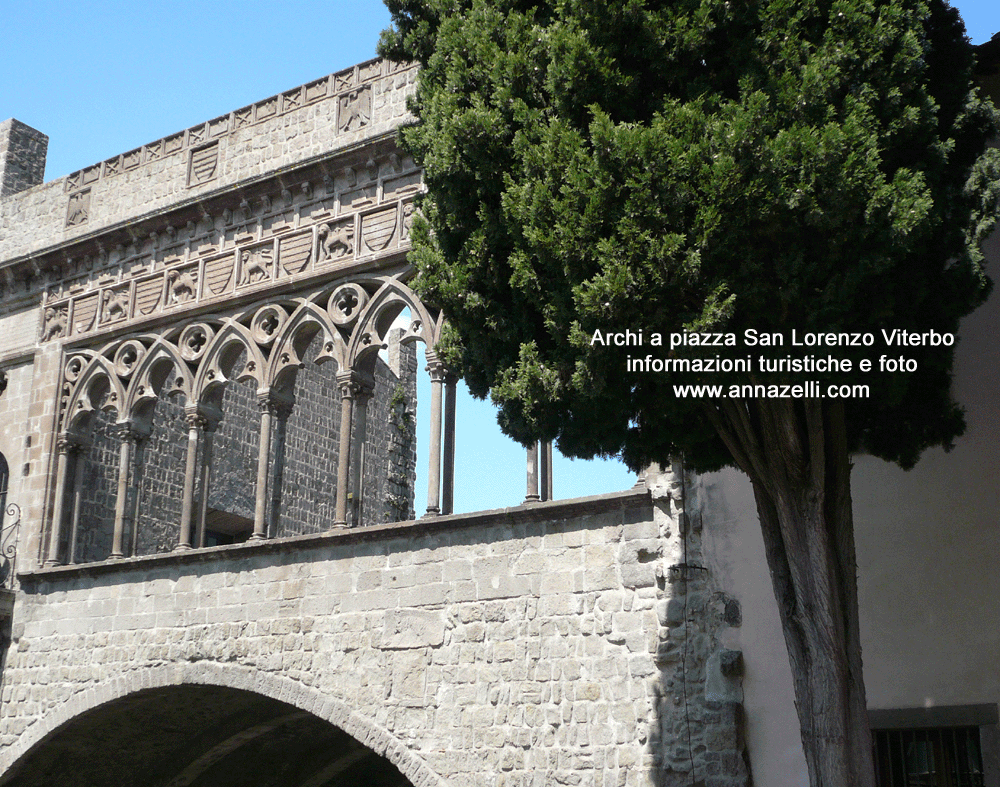 archi a piazza san lorenzo viterbo centro storico info e foto anna zelli