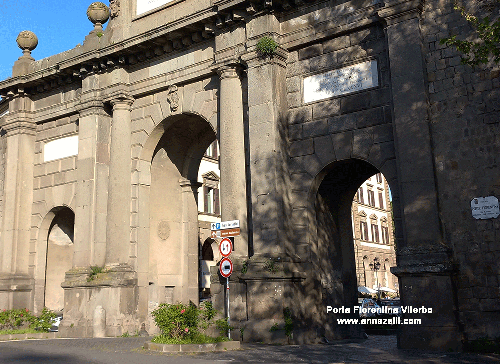 archi porta fiorentina lato via del pilastro viterbo  info foto anna zelli