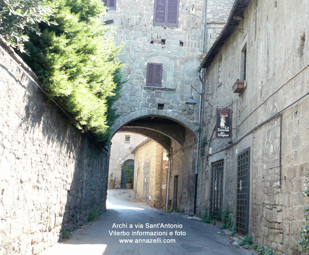 archi a via sant'antonio viterbo info e foto annazelli