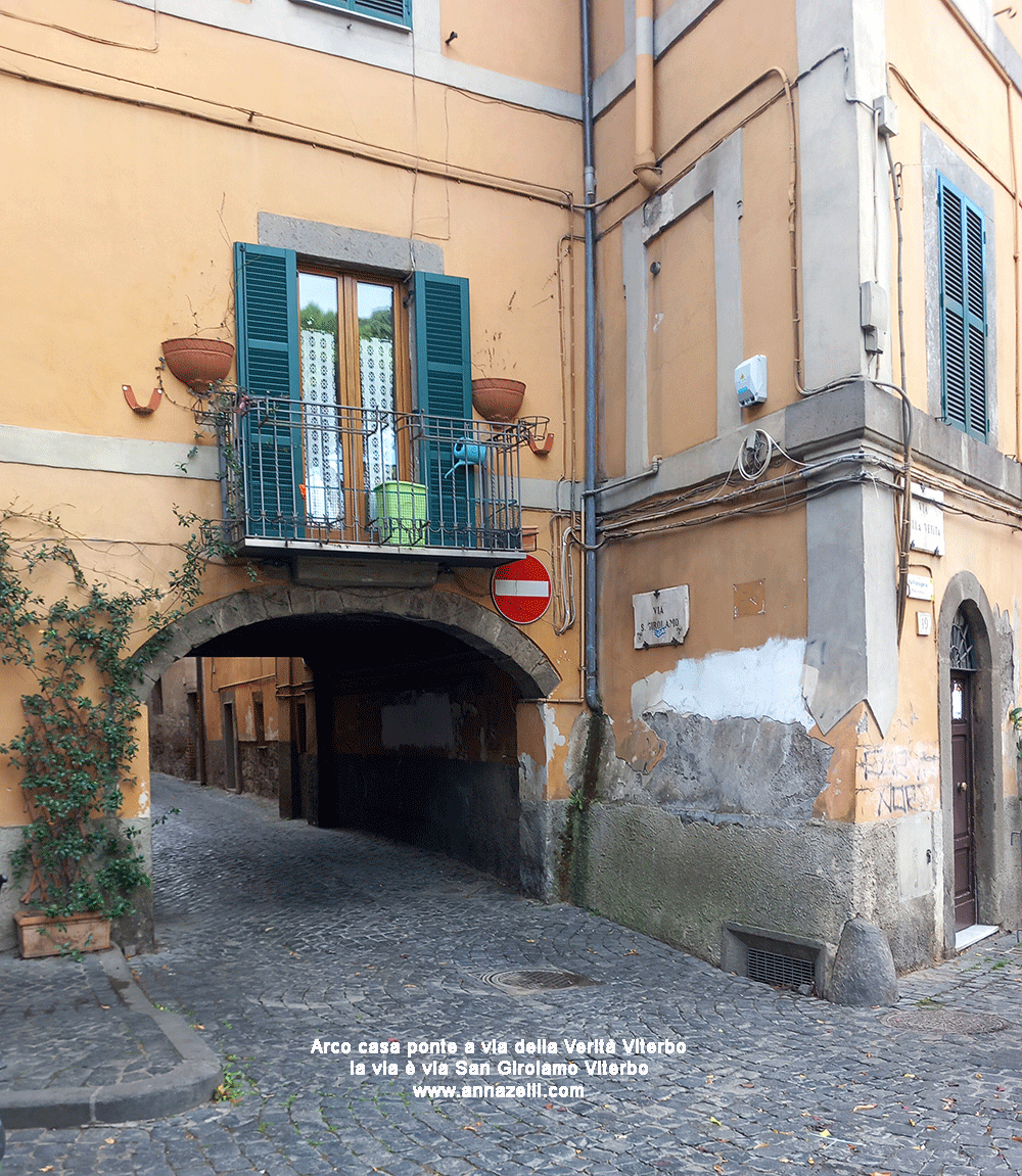 casa ponte a via della verit su via san girolamo viterbo info e foto anna zelli