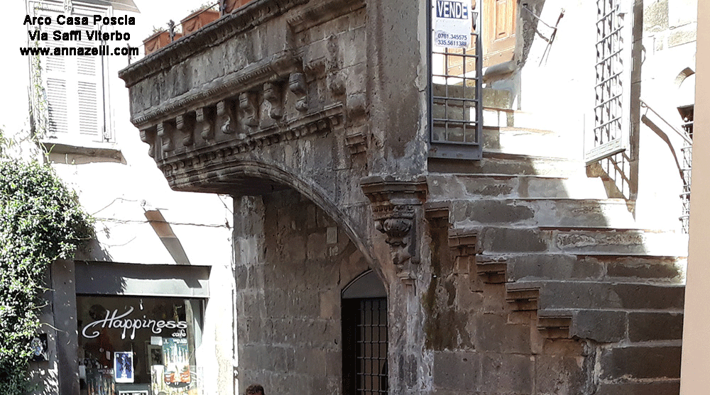 arco profferlo casa poscia via san lorenzo viterbo info e foto anna zelli