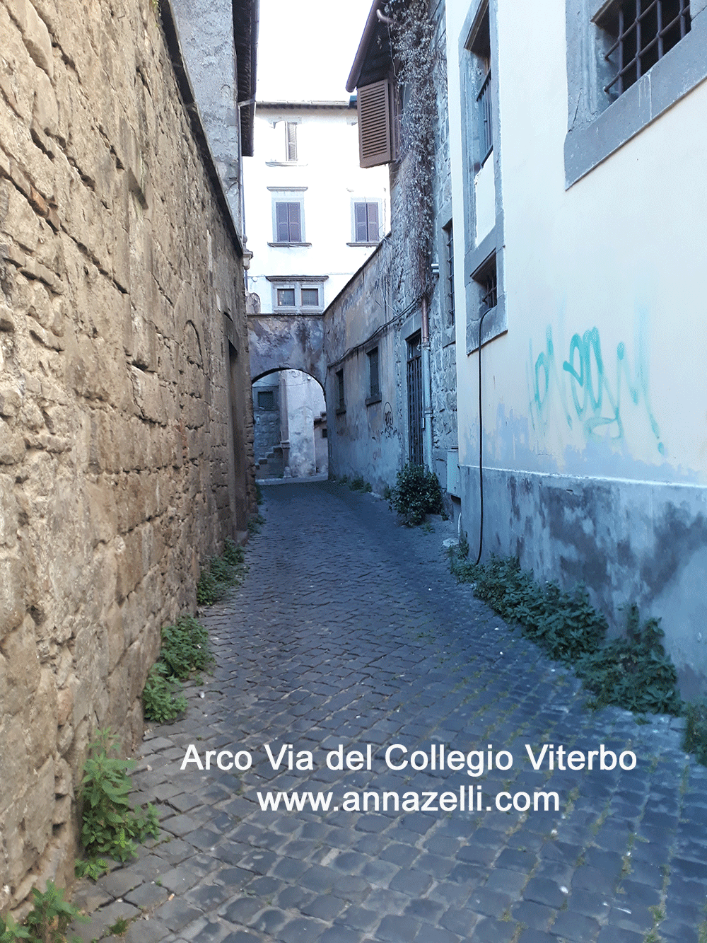 arco via del collegio viterbo centro storico