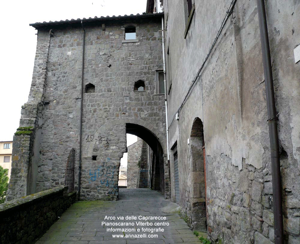 arco a via delle caprarecce pianosarano viterbo centro info e foto anna zelli