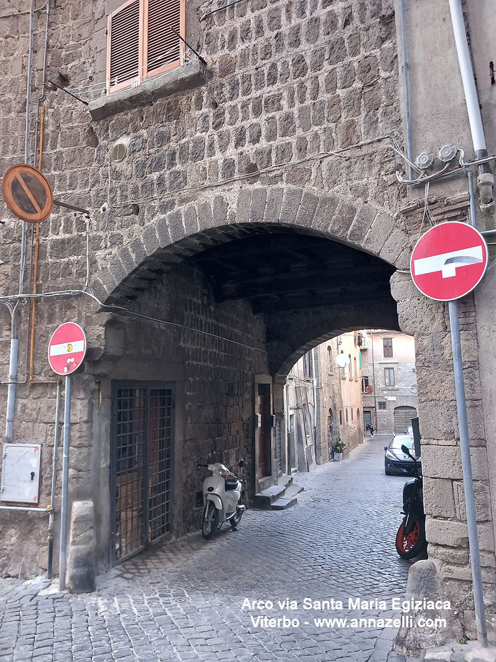 arco a via santa maria egiziaca viterbo info e foto anna zelli