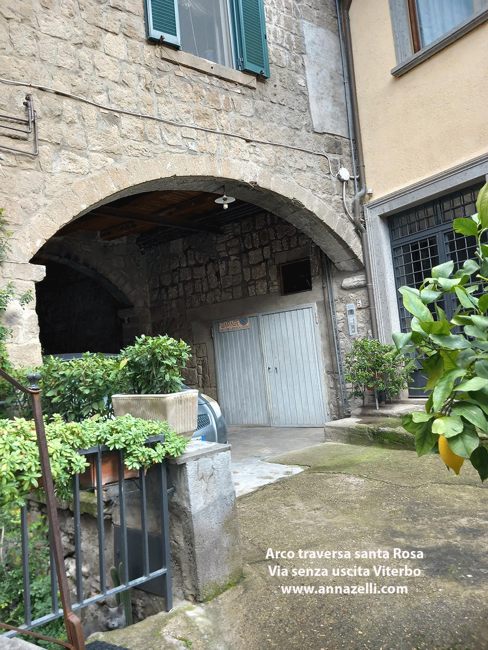 arco traversa via senza uscita a via santa rosa viterbo info e foto anna zelli