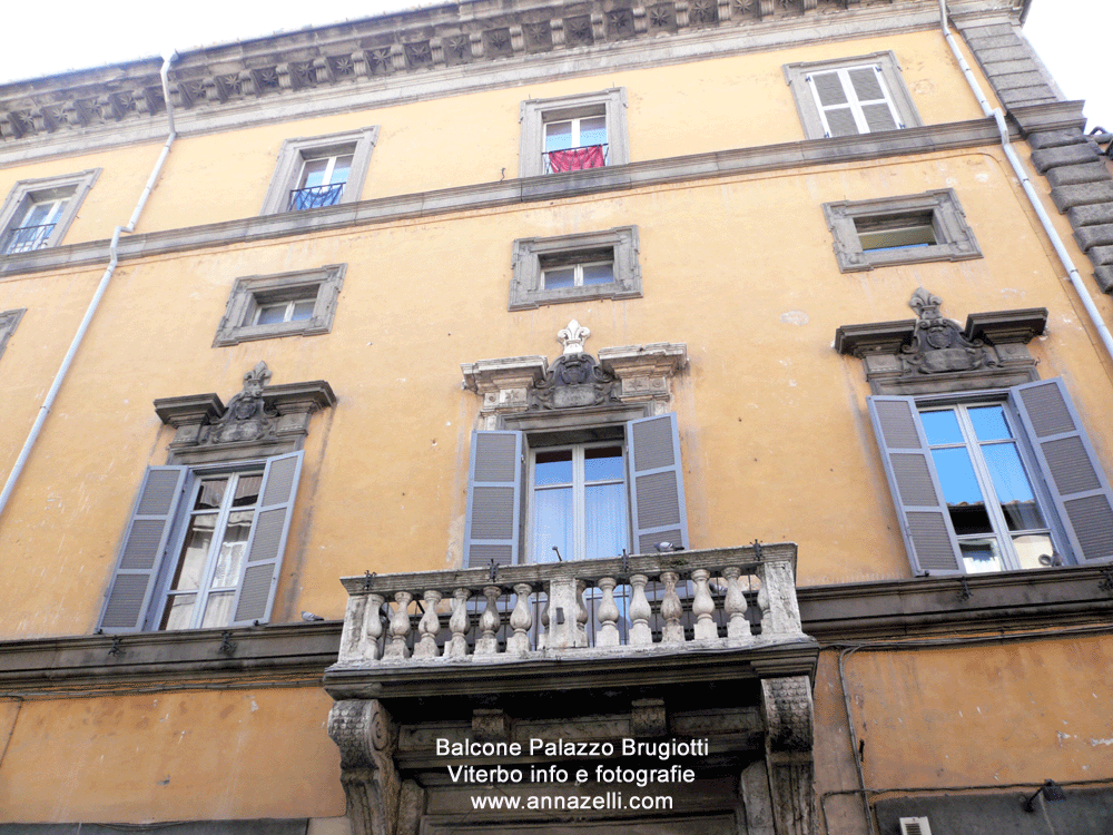 balcone palazzo brugiotti viterbo info e foto anna zelli