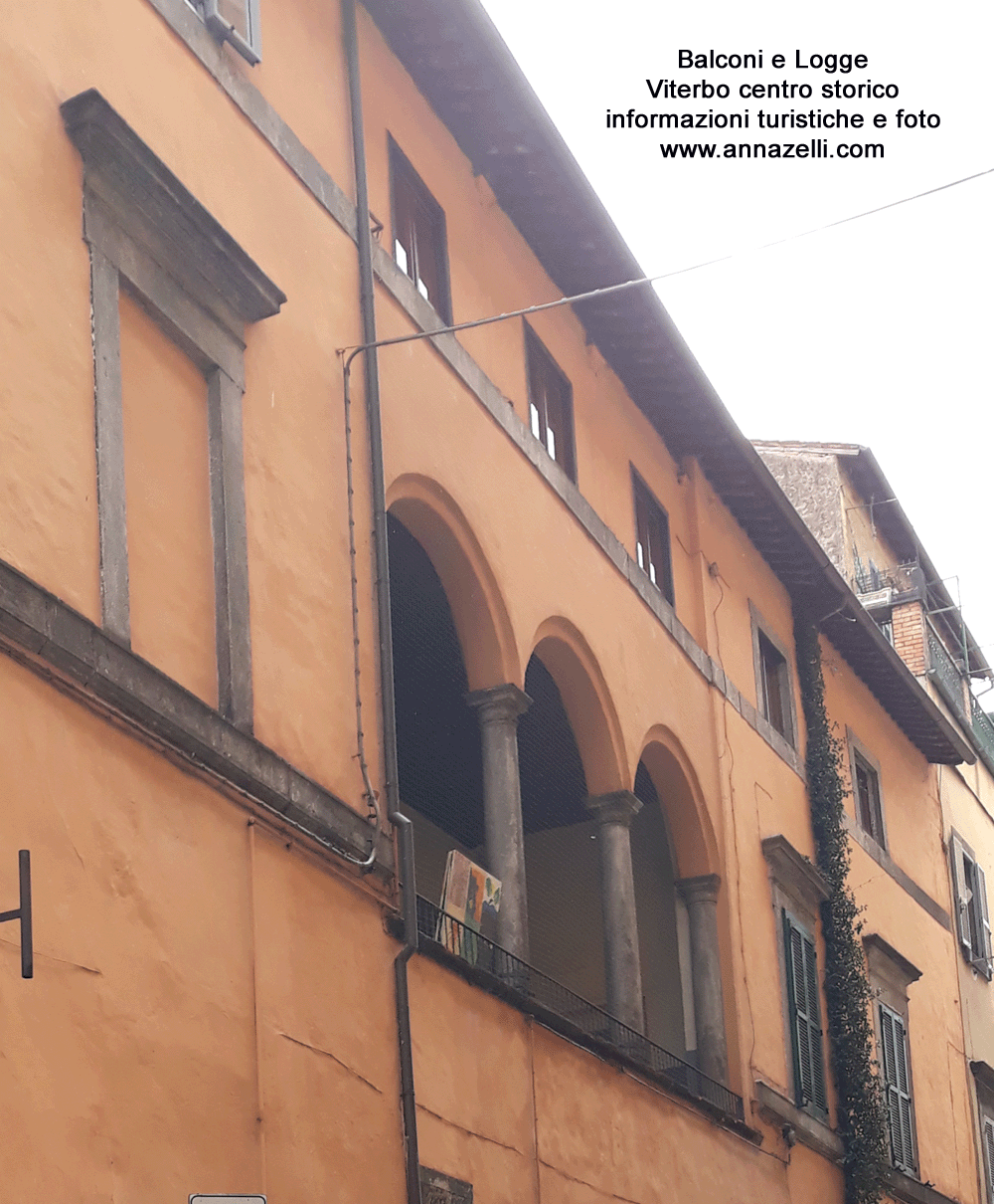 balconi e logge a viterbo centro storico info e foto anna zelli