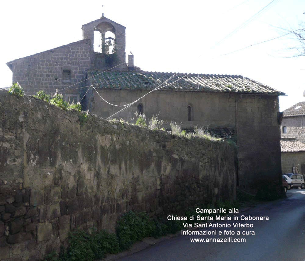 campanile alla chiesa di santa maria in caarbonara via sant'antonio viterbo foto anna zelli