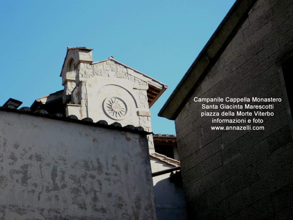 campanile cappella al monastero di santa giacinta piazza della morte viterbo foto anna zelli