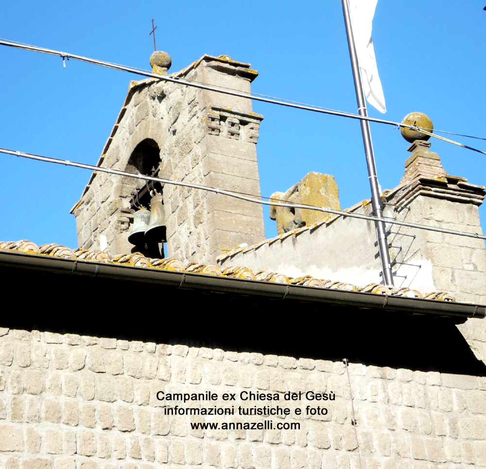 campanile ex chiesa del gesù viterbo informazioni storico turistiche foto