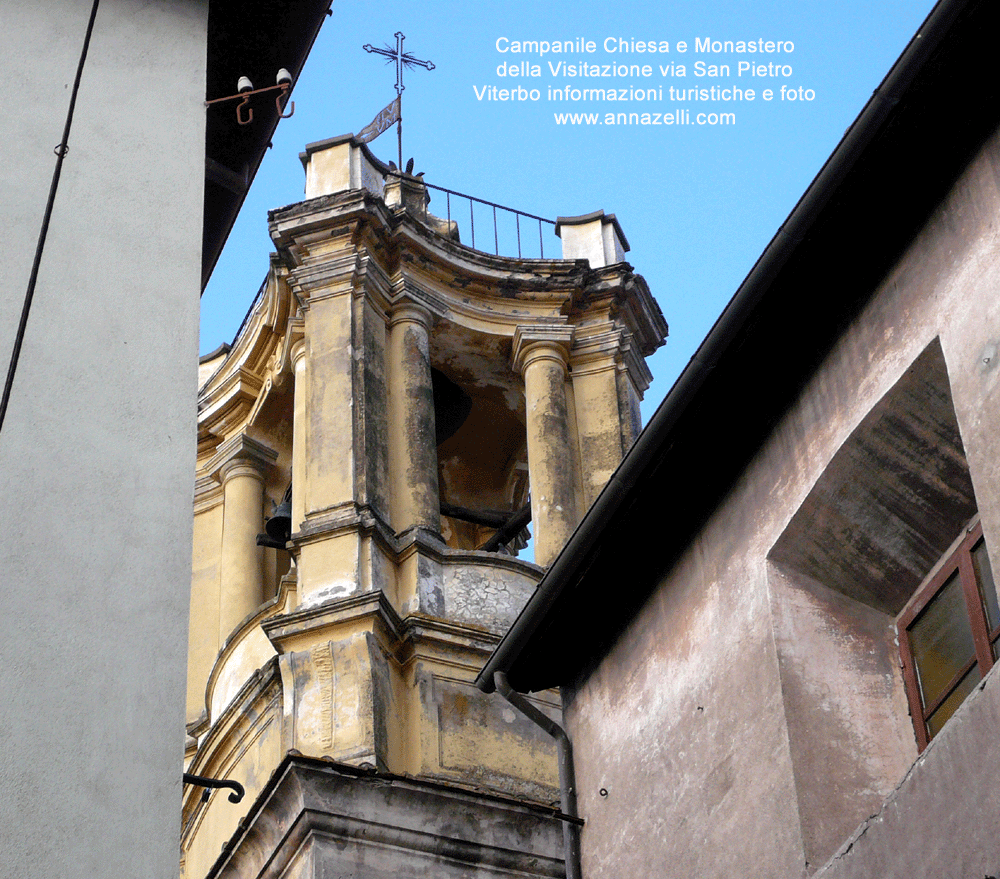 campanile chiesa e monastero della visitazione via san pietro viterbo centro info e foto anna zelli