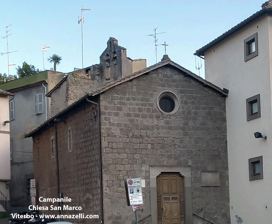 campanile chiesa di san marco viterbo info e foto anna zelli