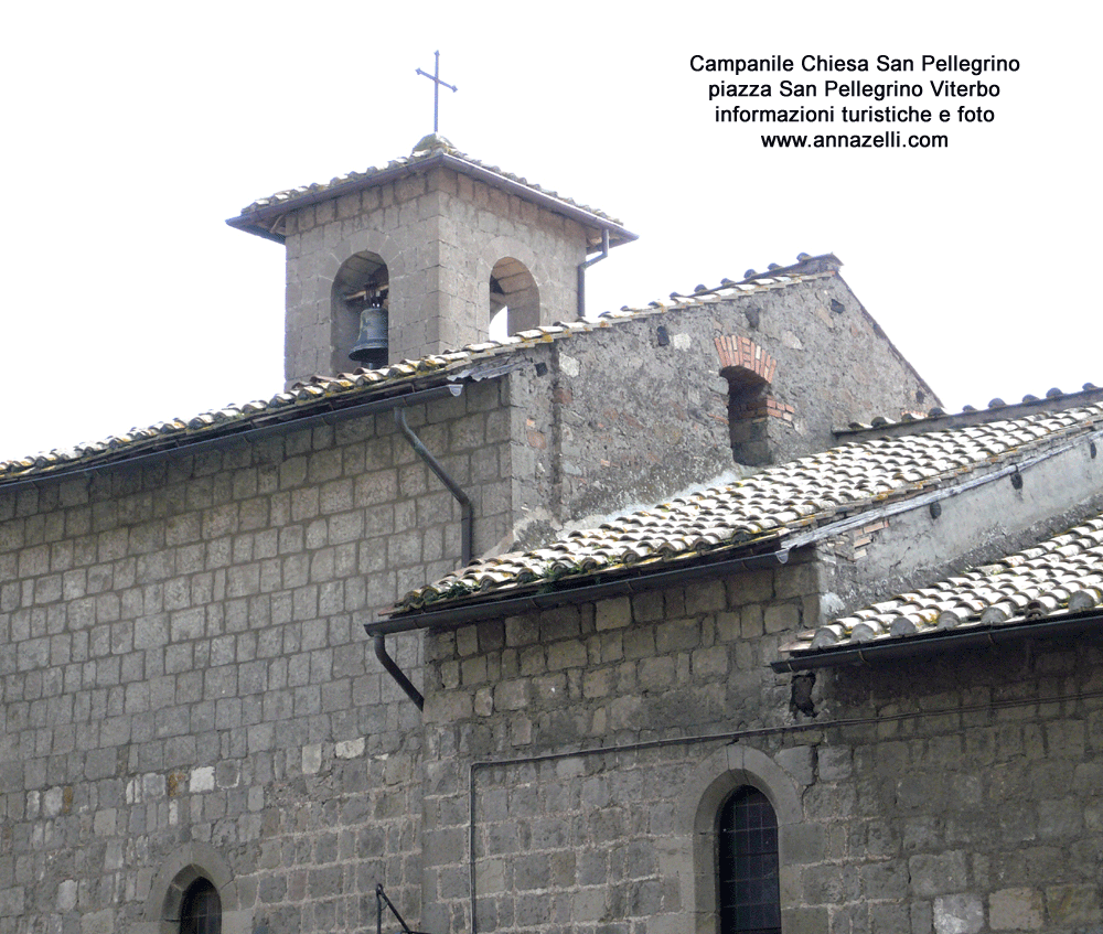 campanile chiesa san pellegrino piazza san pellegrino viterbo dettaglio info e foto anna zelli